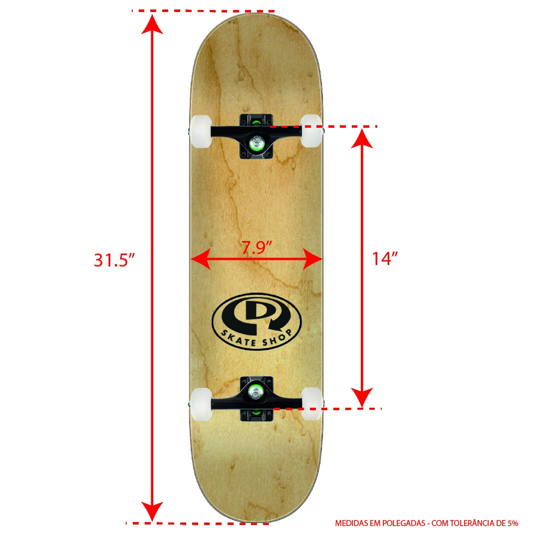 Skate Completo Profissional Screaming Hand 7.9 Santa Cruz