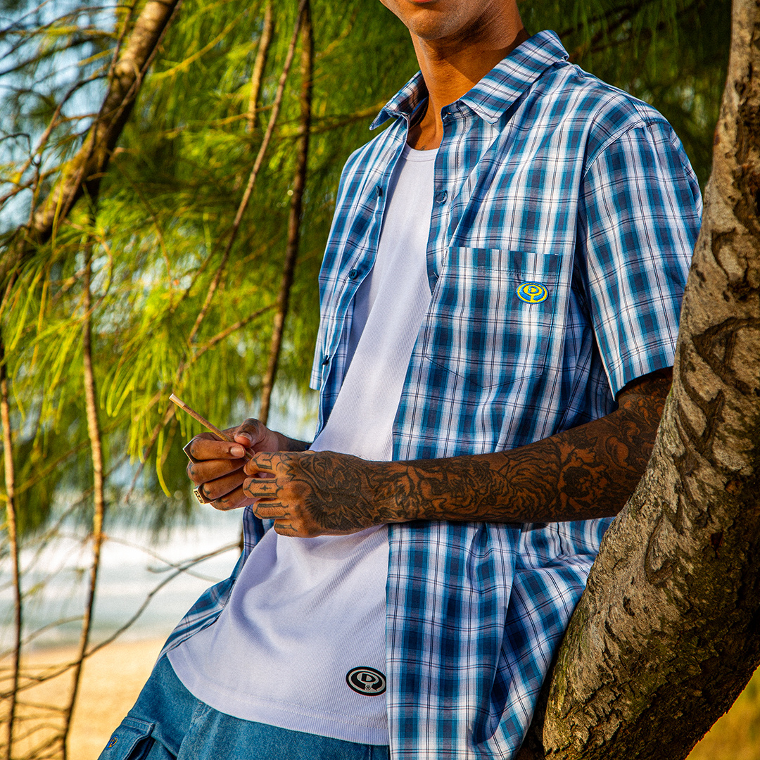 Camisa Manga Curta Paisley Shirt Drop Dead