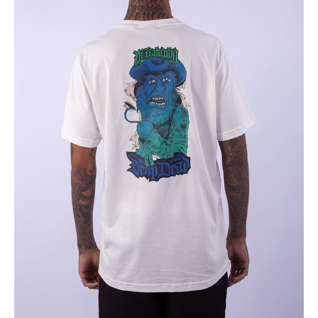 Drop Dead Clothing Tシャツ Camiseta Drop Dead New World - Preto Steezy