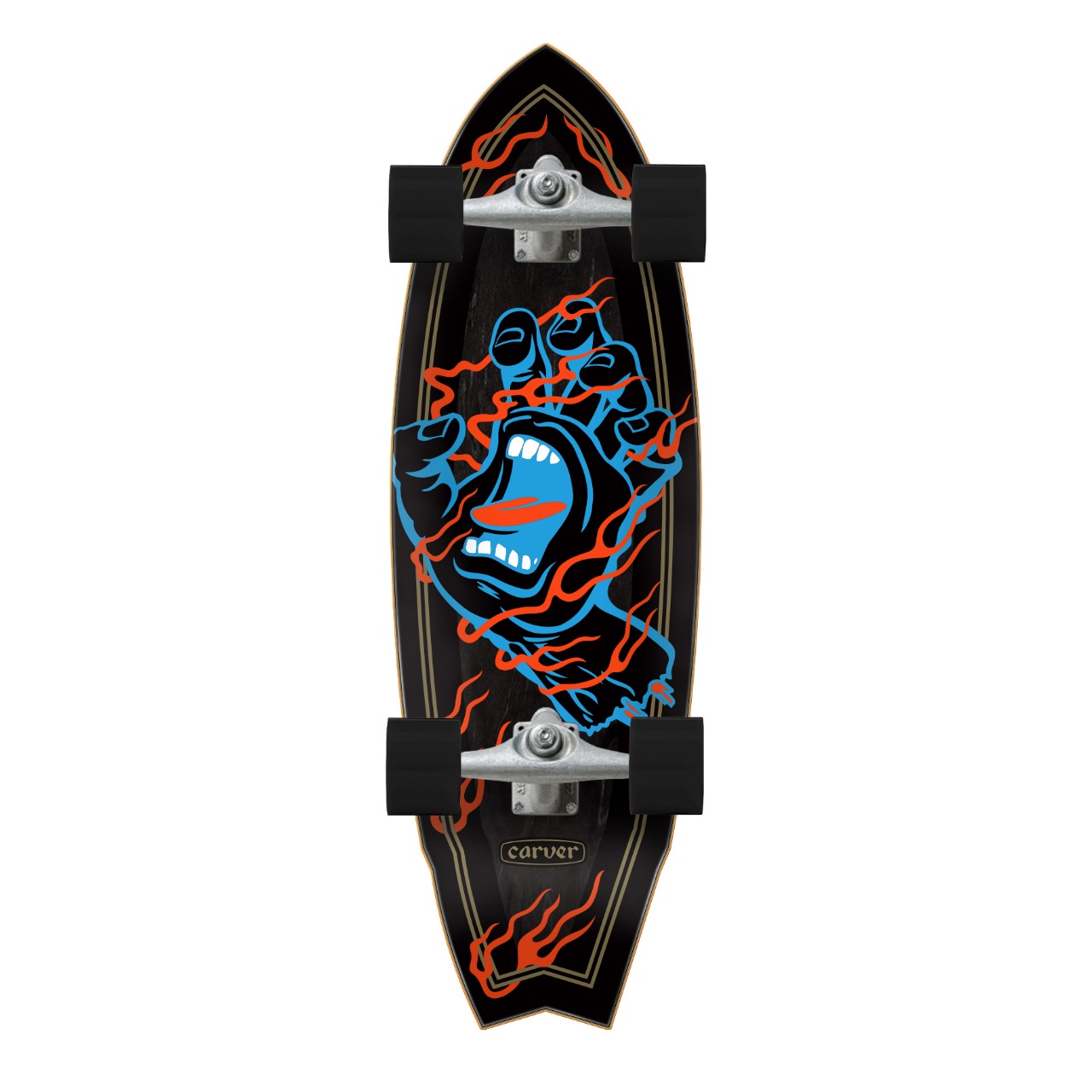Skate Cruzer Inferno Hand Shark 9.85