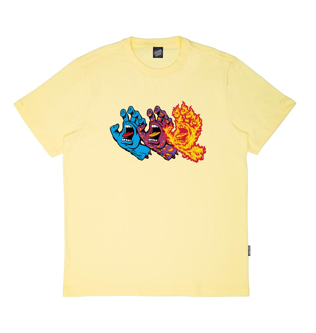 Camiseta Manga Curta Three Hands SS Santa Cruz