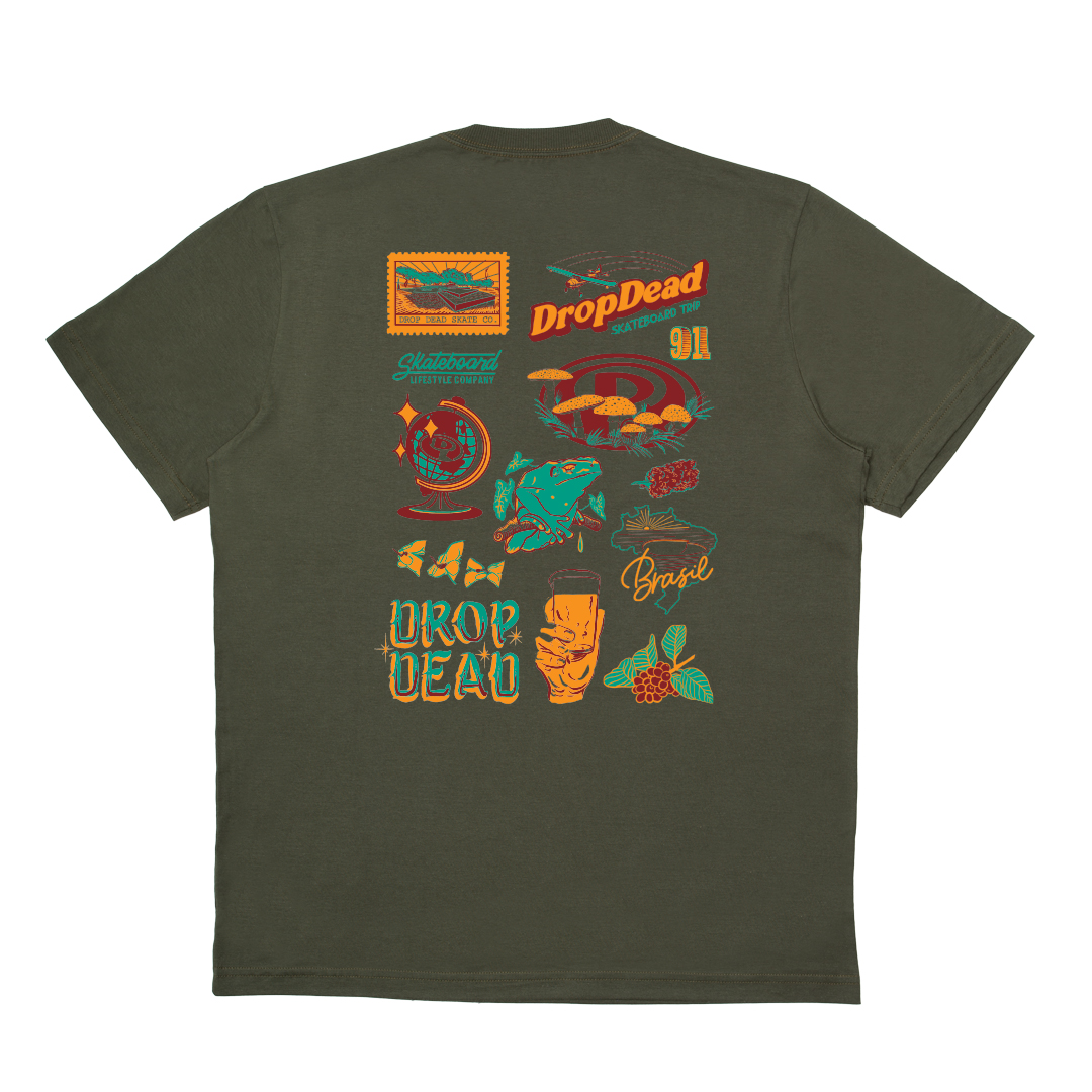 Camiseta Manga Curta Trip Drop Dead