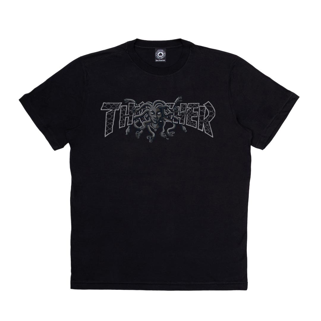 THRASHER モノクロフォト T-shirt Camiseta Medusa Thrasher Magazine
