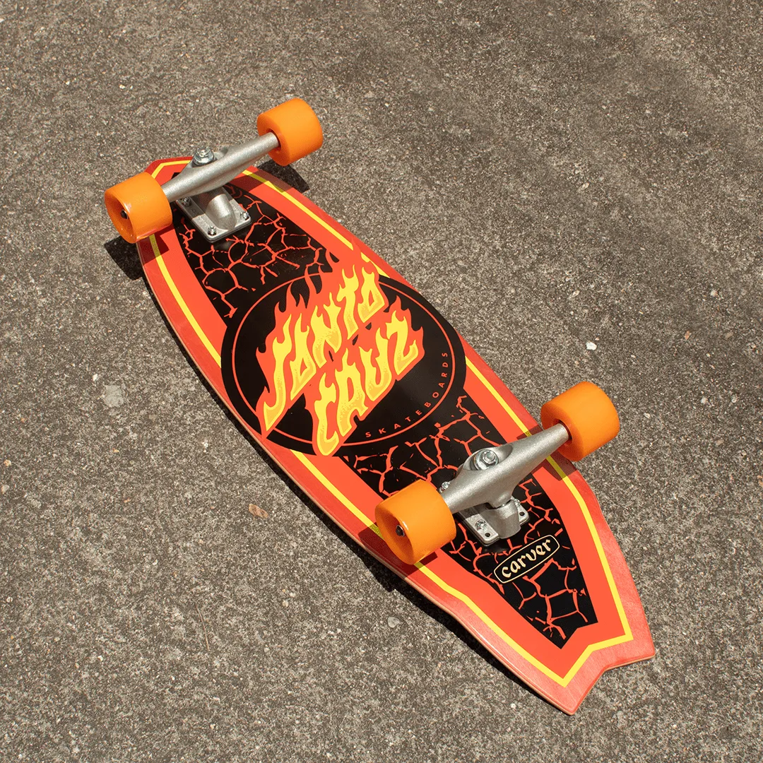 Cruzer Carver Flame Dot Shark 9.85