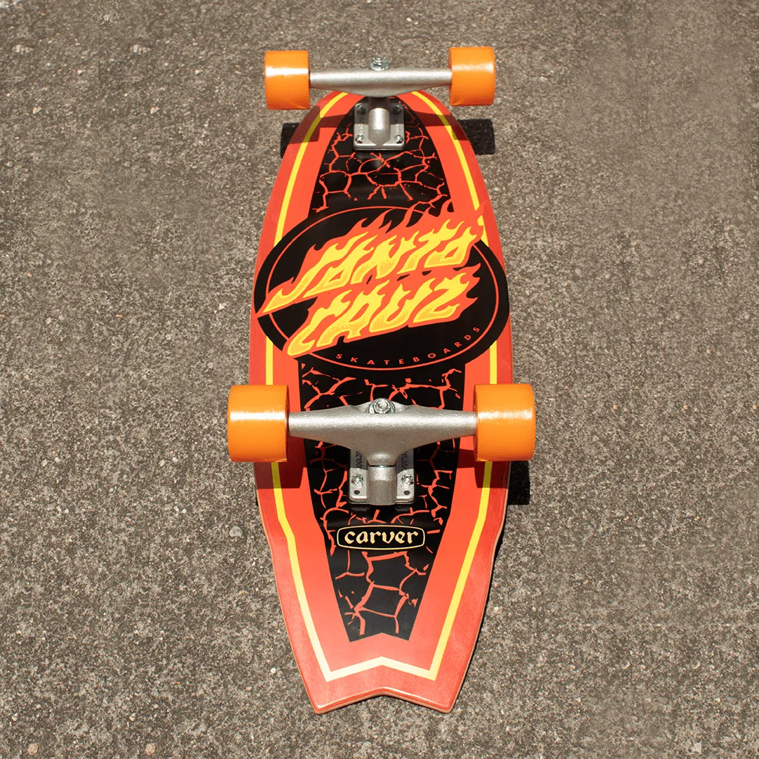 Cruzer Carver Flame Dot Shark 9.85