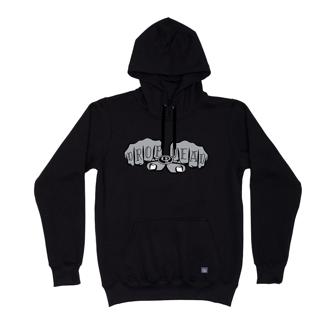 DROP DEAD パーカー ブラック Moletom Canguru Punch Hood Drop Dead