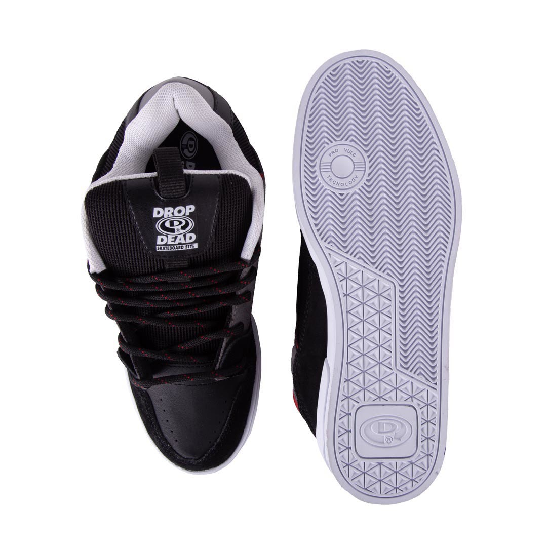 Tênis Drop Dead Dope Preto e Vermelho