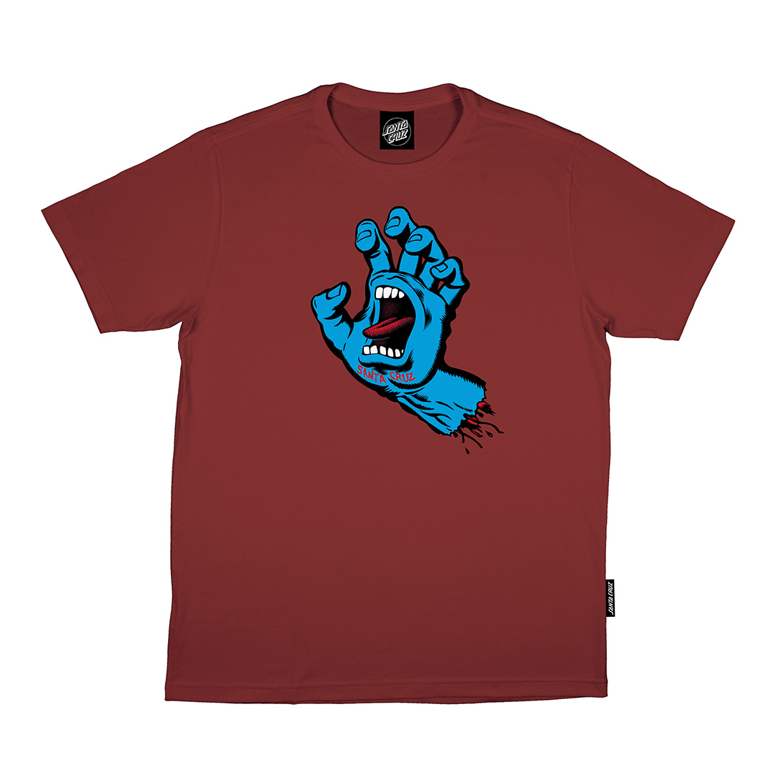 Camiseta Manga Curta Screaming Hand Santa Cruz